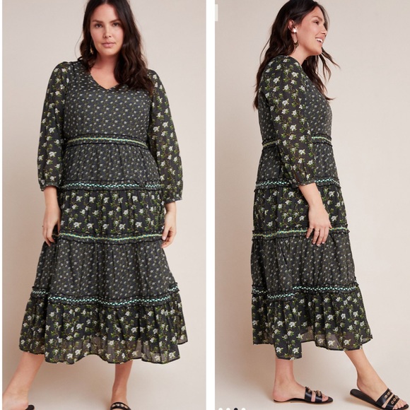 Anthropologie Dresses & Skirts - Anthropologie Tiered Midi Dress